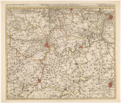 Map of East Flanders