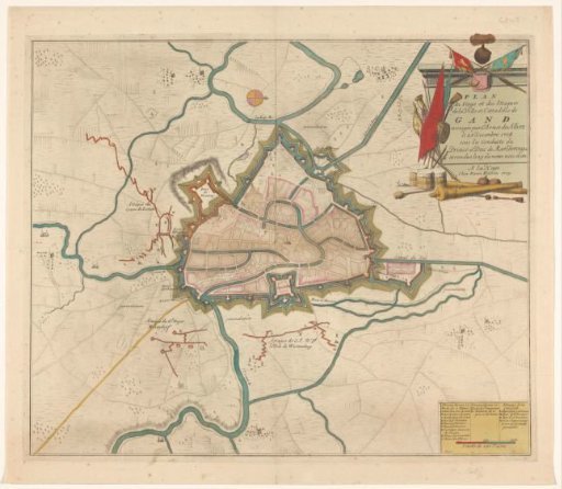 Plan of the Siege of Ghent, 1708