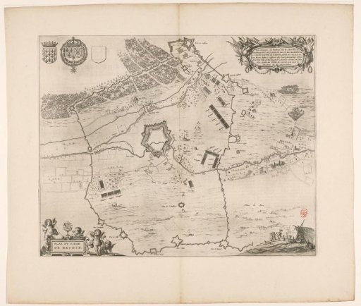 Map of the Siege of Heusden by the French, 1639