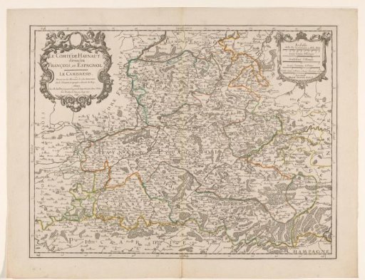 Map of the County of Hainaut