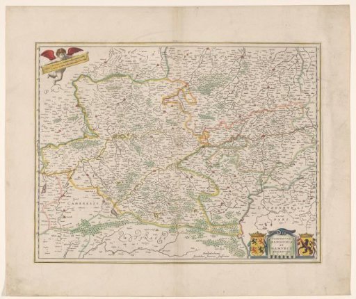 Map of the Counties of Hainaut and Namur