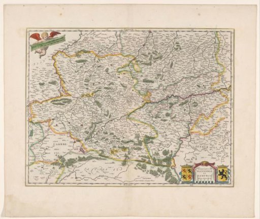 Map of the Counties of Hainaut and Namur