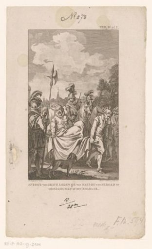 Louis of Nassau leaves Bergen on a litter, 1572