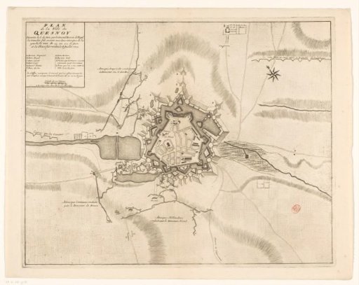 Plan of Le Quesnoy, 1712