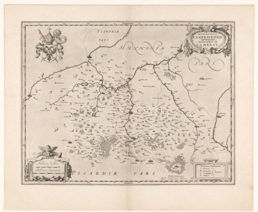 Map of the Archdiocese of Cambrai
