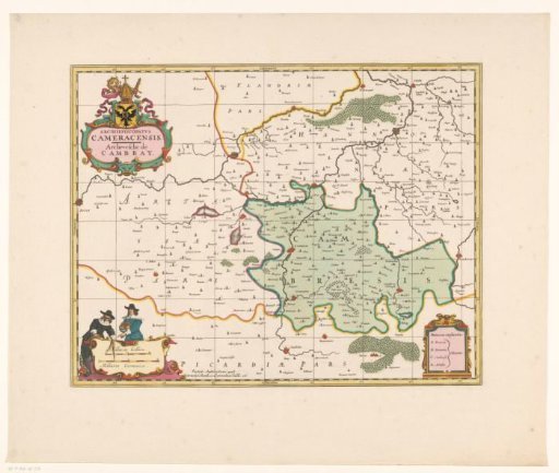 Map of the Archdiocese of Cambrai