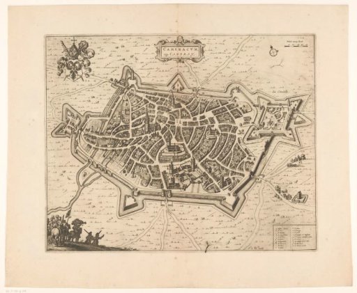 Map of Cambrai