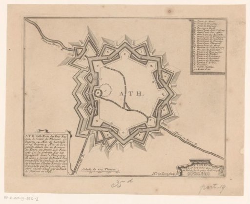 Fortress plan of Ath