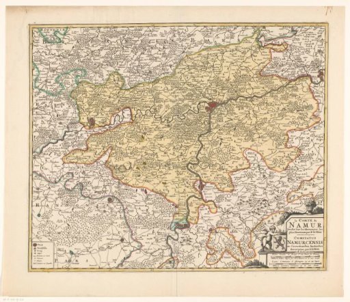 Map of the County of Namur