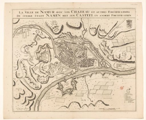 Fortress map of Namur