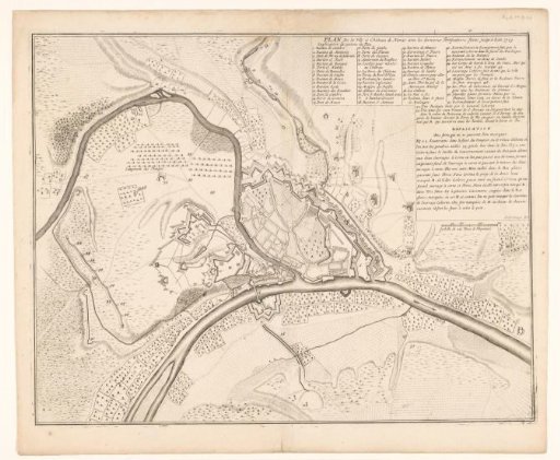 Map of Namur, 1709