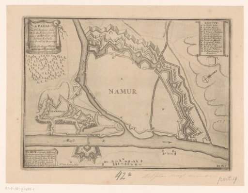 Fortress Plan of Namur