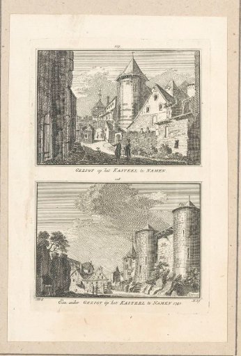 Two views of the Castle of Namur, 1740