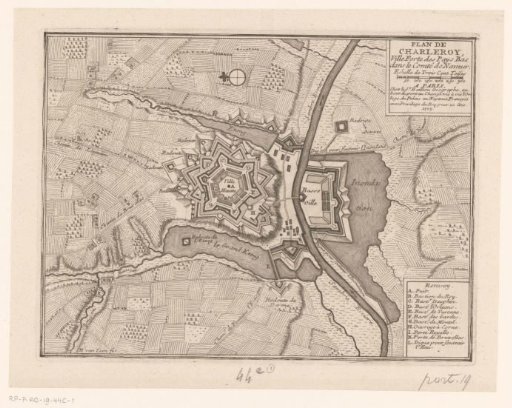 Fortress plan of Charleroi