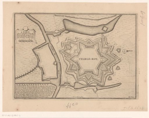Fortress plan of Charleroi