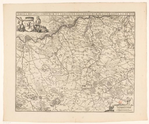 Map of the Duchy of Limburg and the County of Valkenburg