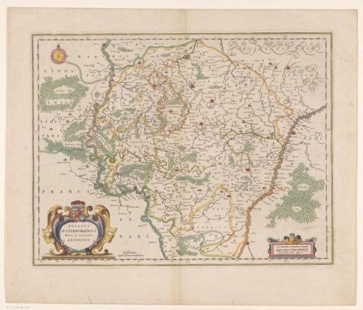 Map of the Duchy of Luxembourg