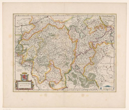 Map of the Duchy of Luxembourg