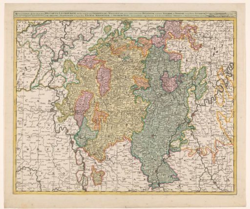 Map of the Duchy of Luxembourg