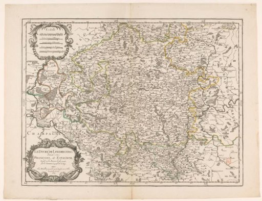 Map of the Duchy of Luxembourg