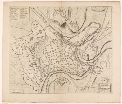 Fortress plan of Luxembourg