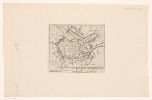 Fortress map of Luxembourg