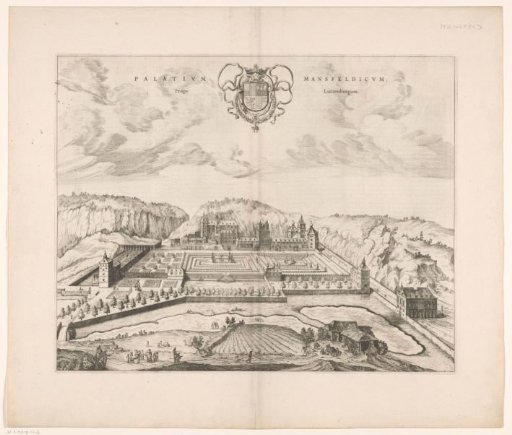 View of the Palace of Mansfeld, 'La Fontaine'