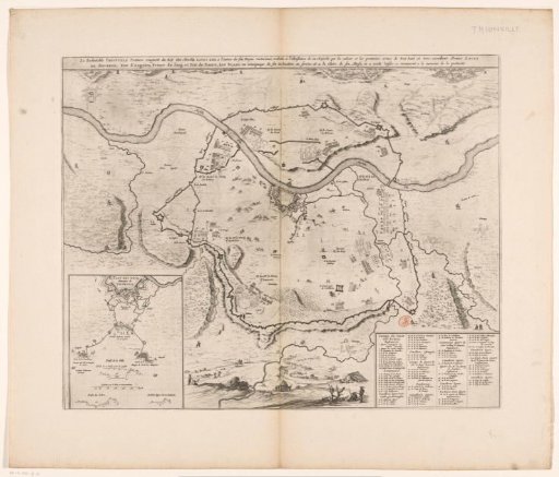 Map of the siege of Thionville, 1643