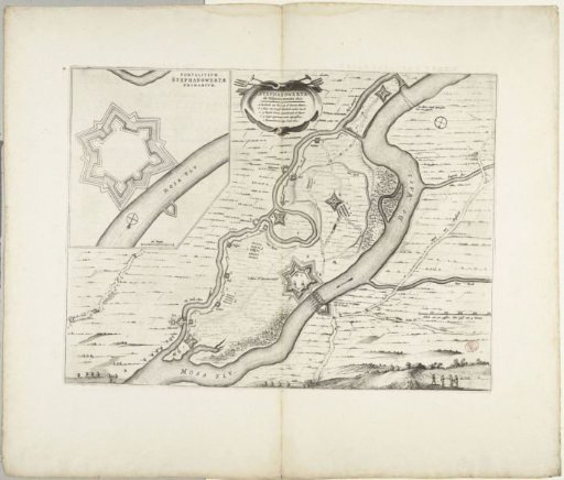 Fortification of Stevensweert by the Spaniards, 1633