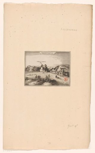 View of the castle of Argenteau, 1632