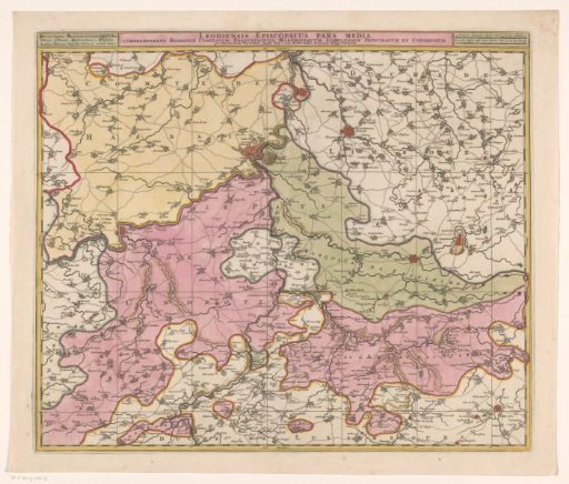 Map of the central part of the Prince-Bishopric of Liège