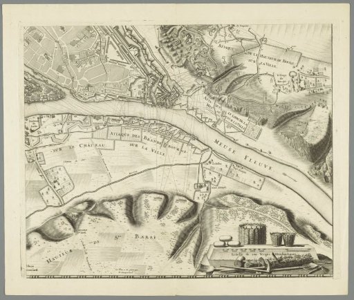 Large map of the siege of Namur (sheet no. 4), 1695