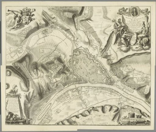 Large Map of the Siege of Namur, 1695