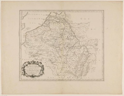 Map of Belgium in Roman Times