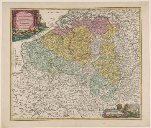 Map of the Southern Netherlands