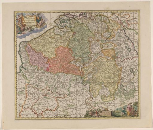 Map of the Southern Netherlands