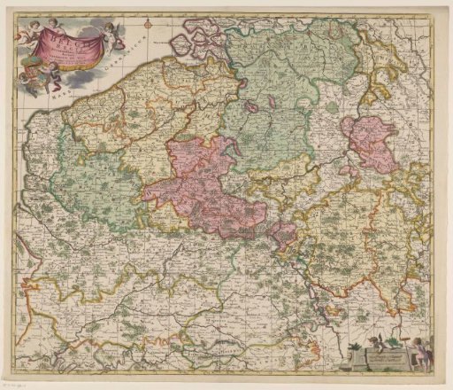 Map of the Southern Netherlands