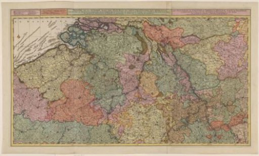 Map of the Southern Netherlands and surrounding countries