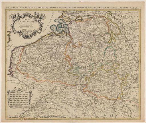 Map of the Southern Netherlands