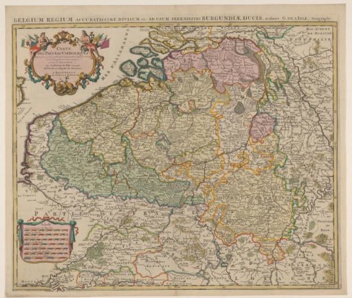Map of the Southern Netherlands