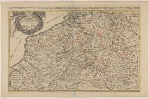 Map of the Southern Netherlands