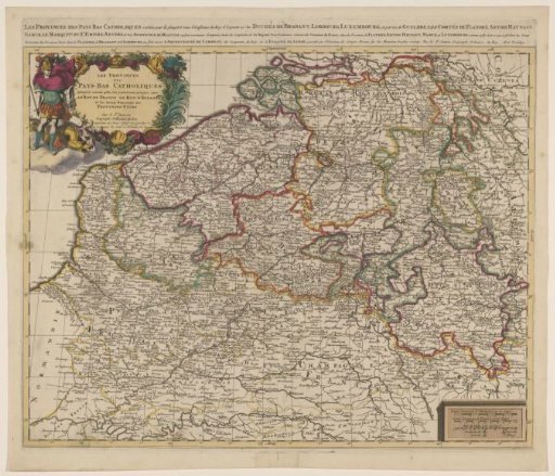 Map of the Southern Netherlands