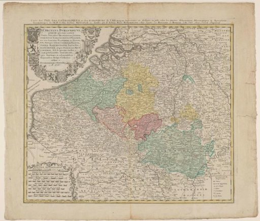 Map of the Southern Netherlands