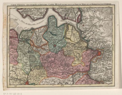 Part of a Map of the Austrian Netherlands