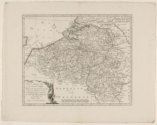 Map of the Southern Netherlands