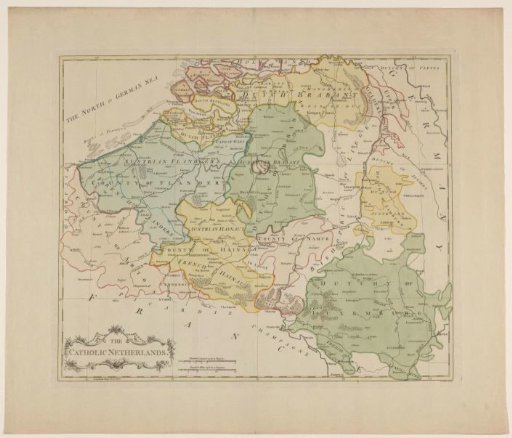 Map of the Southern Netherlands