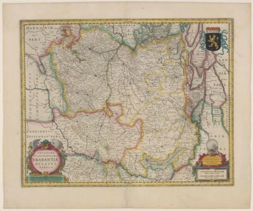 Map of the Duchy of Brabant