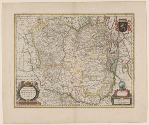 Map of the Duchy of Brabant