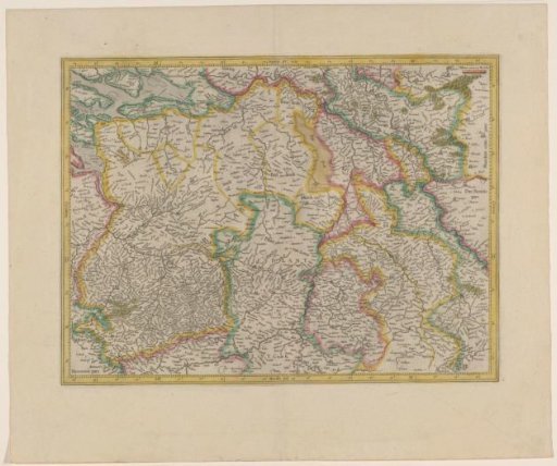 Map of the Duchies of Brabant, Guelders and Cleves