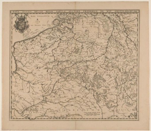 Map of the Southern Netherlands